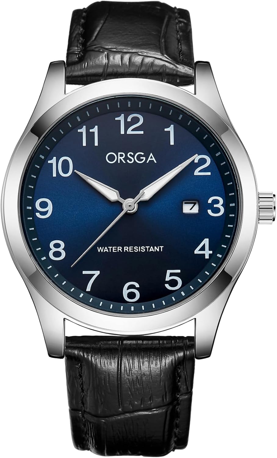 CIVO Watches Men Leather Strap Analogue Mens Watch with Date Window Minimalist Waterproof Luminous Wrist Watches for Men Classic Easy Read Quartz - Gifts for Mens