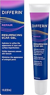 Differin Gel Acne Scar Spot Treatment for Face, Resurfacing Scar Gel, Gentle Skin Care for Acne Prone Sensitive Skin, 1 Oz (Packaging May Vary)