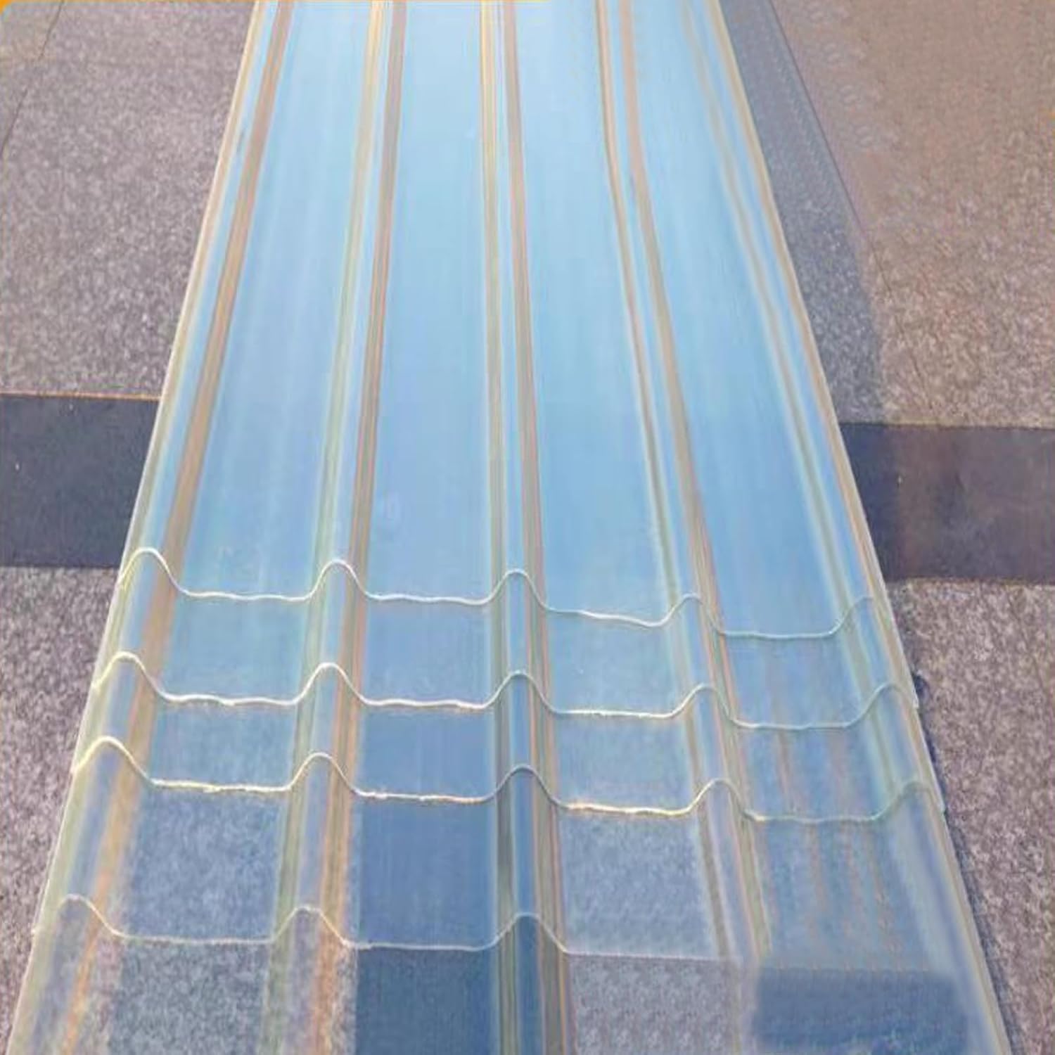 Clear Roofing Panel,2mm Corrugated Roofing Sheets,3/4/5/7/11/13/16 Pcs,Insulating Roofing Cladding Panel,Sun Roofing Tiles Fiberglass Daylighting Panels,Rainproof Carport (35x51in,4 pcs)