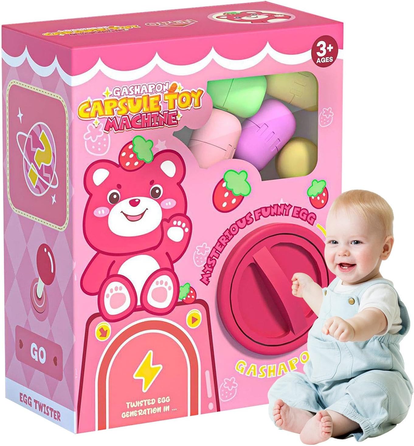 capsules Toys - Small Vending Machines, Collectible blind-box | Surprise Figures and Treats, Diiy Kits and Birthday Sets, Plush Kids Funny Egg Dispensers for Boys, Girls, Teens and toddler