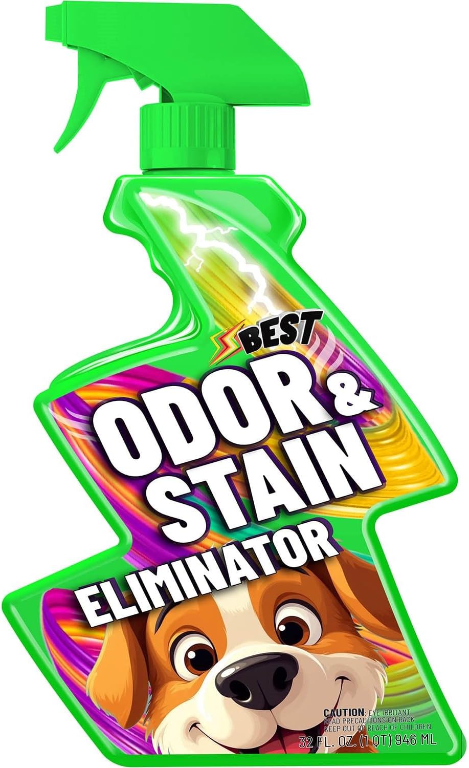 BEST Pet Odor & Stain Eliminator, Enzyme Spray for Urine, Dog Smell, Carpet Mess. Remove Dog & Cat Pee, Poop, Stain, Spot, Smell, Odor Enzymatic at a Molecular Level for Your Home
