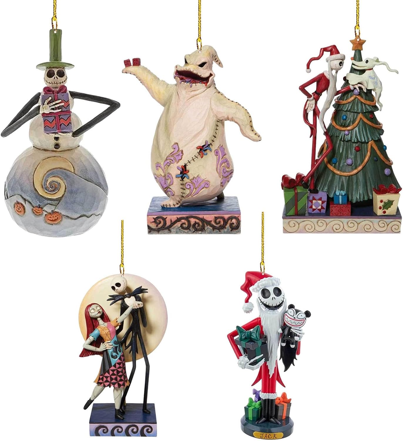 Christmas Ornament Decorations, 5PCS Stocking Cap Funny Santa Ornament Decorative Xmas Decor Ornaments