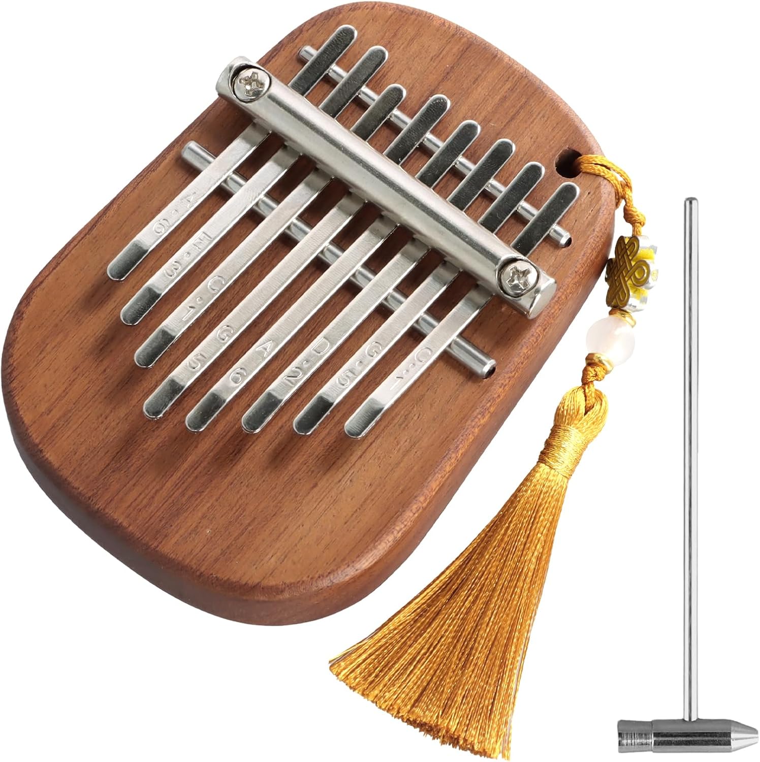 8 Key Thumb Piano, Mini Kalimba Thumb Piano, Portable Instrument Finger Piano, Finger Piano Solid Wood for Kids Adult Beginners