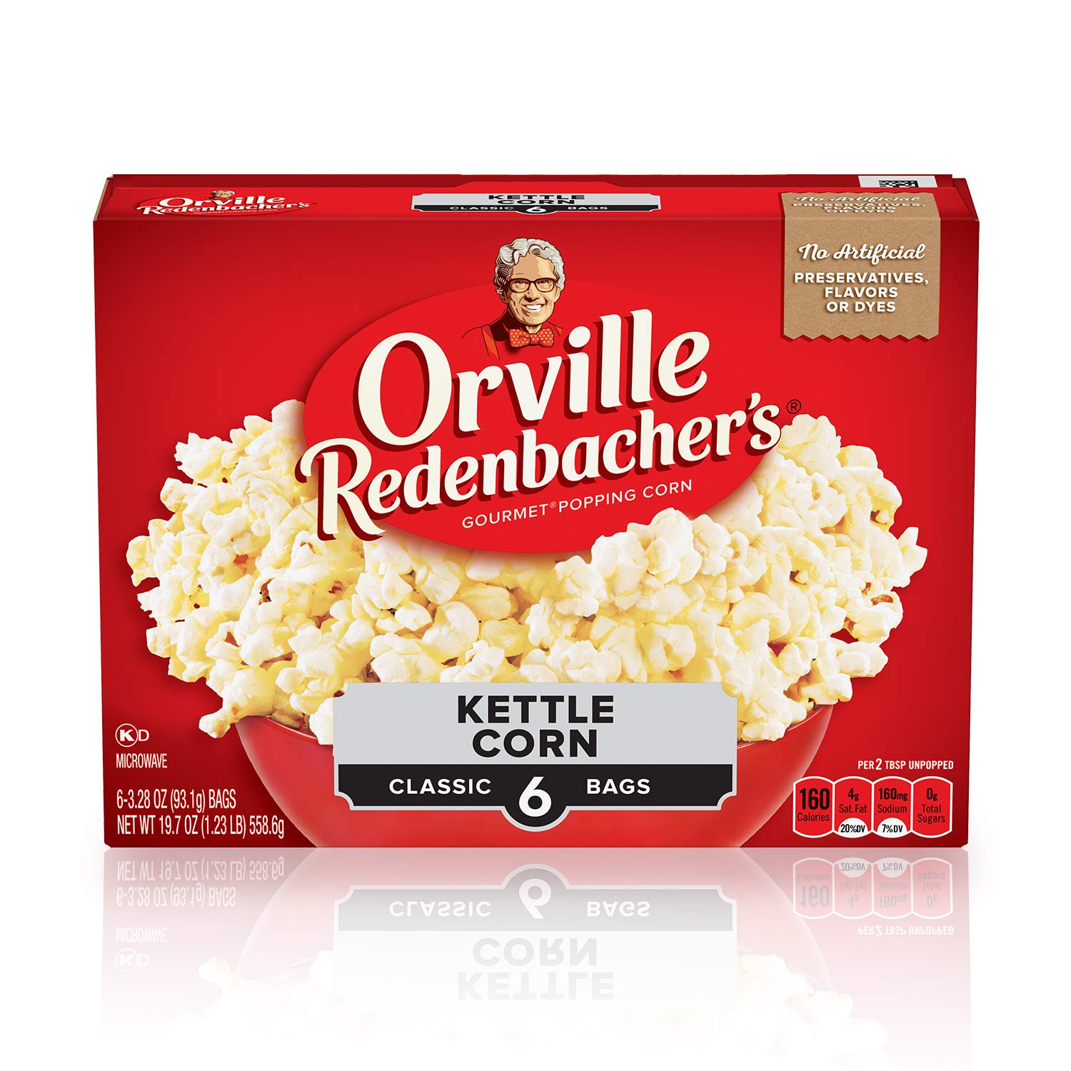 Orville Redenbacher's Microwave Popcorn, Kettle Corn, 3.28 oz., 6-Count