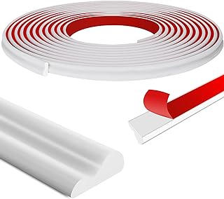 moonoom 20 Ft x 0.9''Wall Decoration Molding Trim,Self-Adhesive 3D Chair Rail Panel Molding, Flexible DIY Wall Trim for Wall Mirror Window Frame and Home Decoration