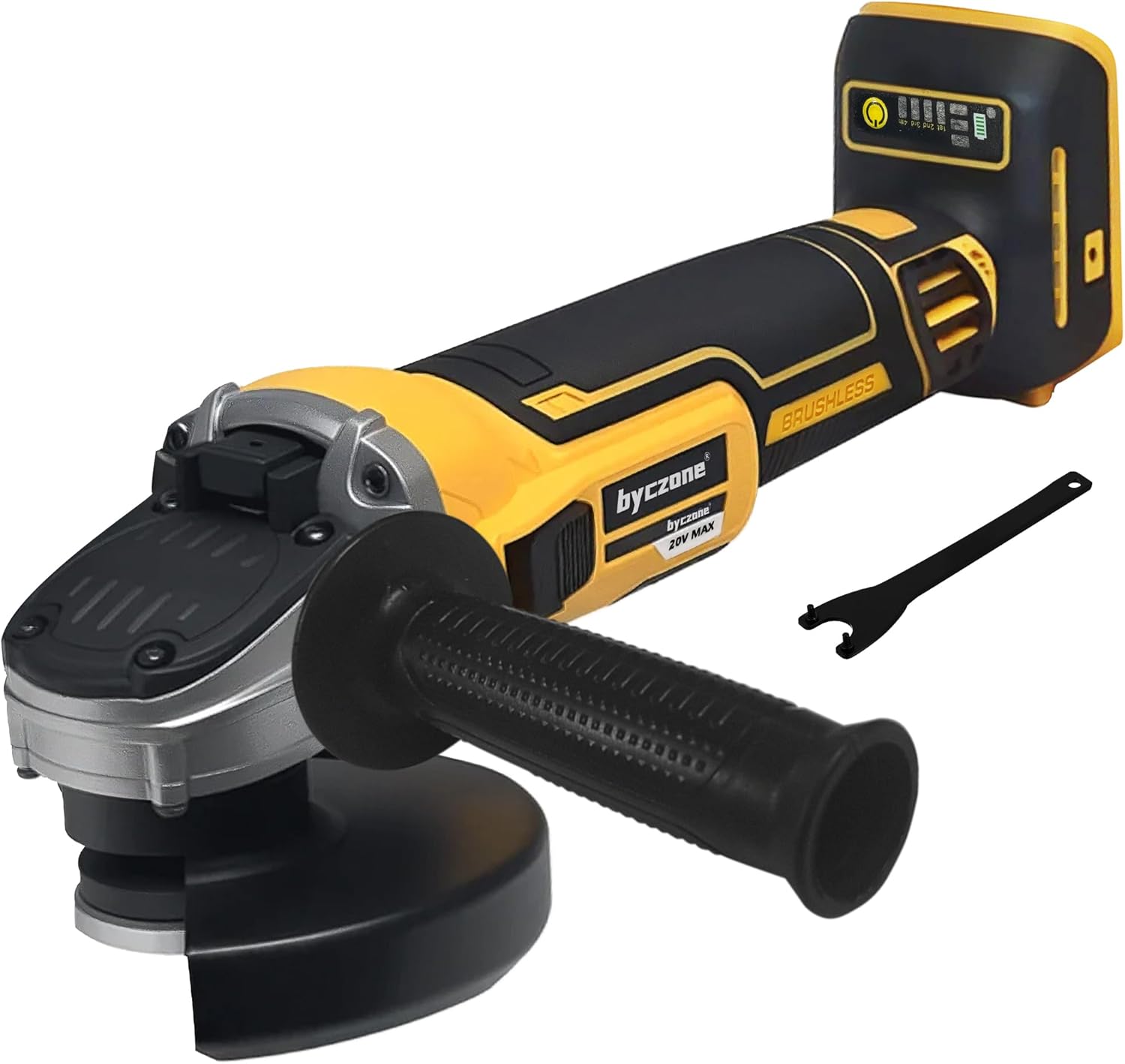 Cordless Angle Grinder for DEWALT 20V MAX Battery, 4-1/2" Power Grinder Tool Cordless, 8500RPM Brushless Motor for Cutting, Grinding, Polishing, Rust Removal(Tool Only)