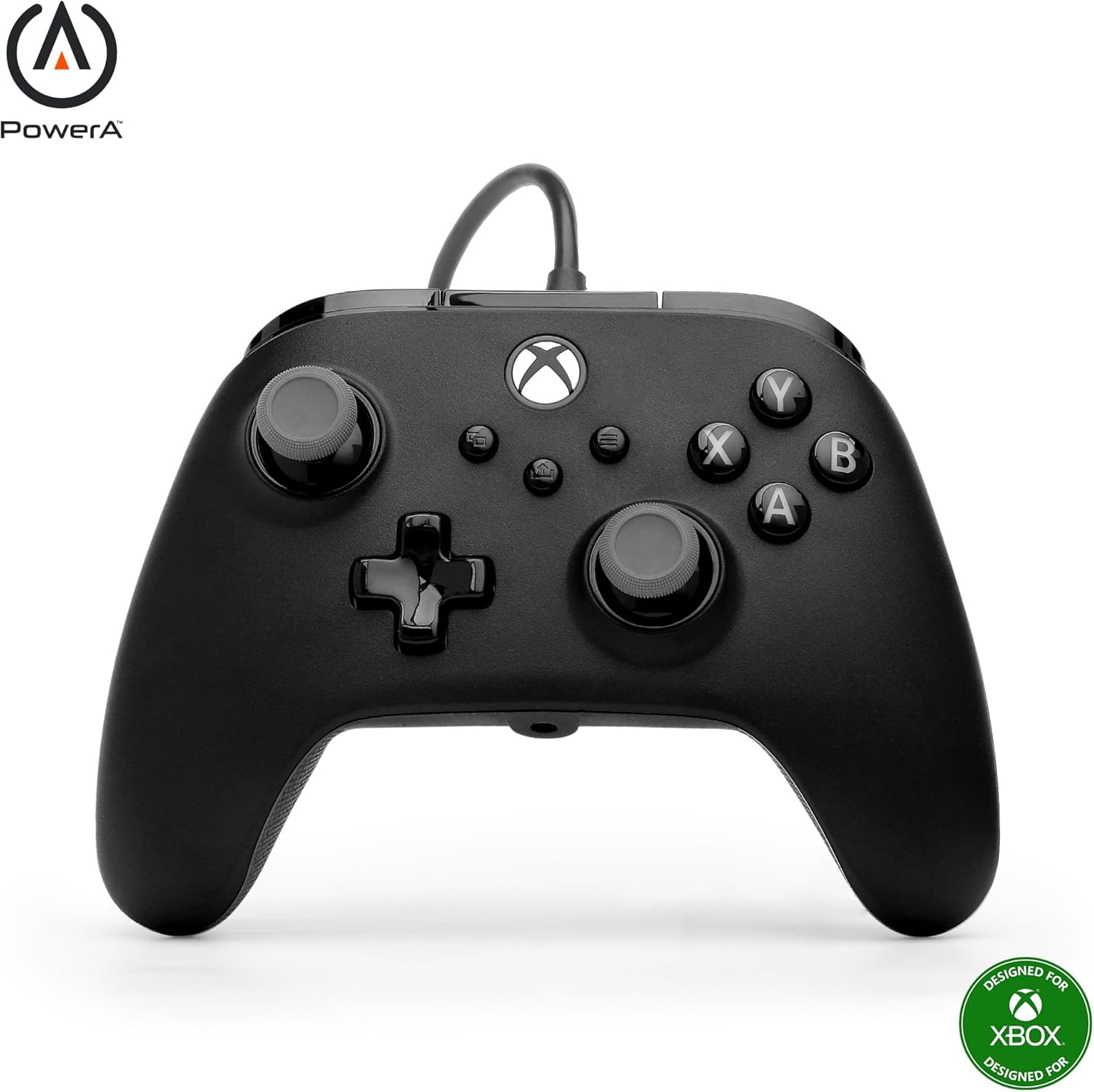 PowerA Advantage Plus Wired Controller for Xbox Series X|S - Black, officially licensed, adjustable height thumbsticks, hall effect, mappable buttons, works with Xbox One and Windows 10/11 PC