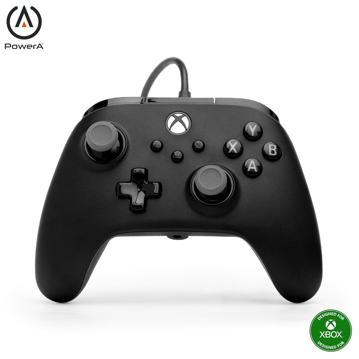 PowerA Advantage Plus Wired Controller for Xbox Series X|S - Black, officially licensed, adjustable height thumbsticks, hall effect, mappable buttons, works with Xbox One and Windows 10/11 PC
