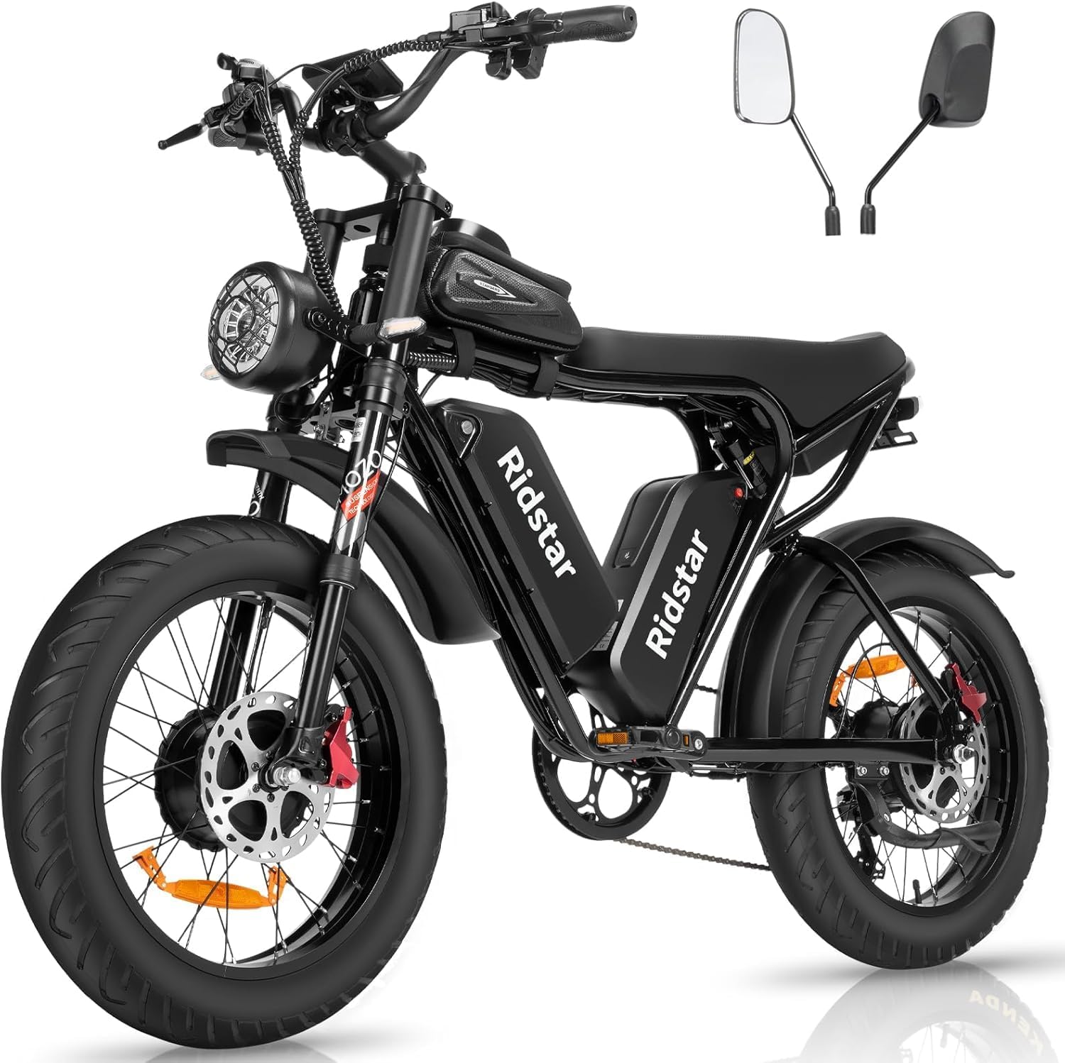 Electric Bike for Adults, 1000/2000W, 25/30/37MPH,48V-52V, 20AH,40AH Battery, Max 50-180 Miles Electric Motorcycle, 20" Fat Tire Dirt Bike, Shamano 7-Speed E-Bike