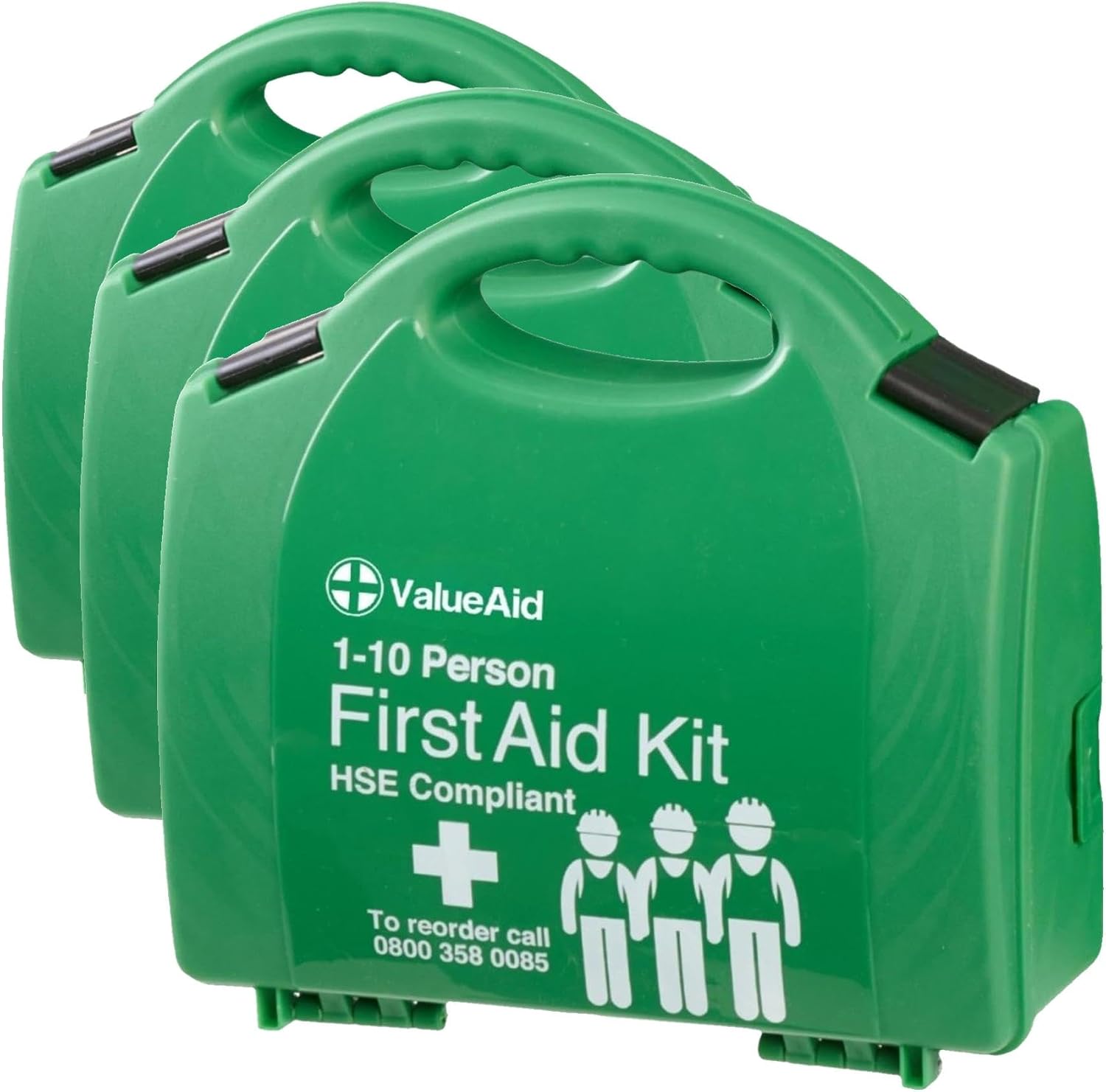 Value Aid HSE Compliant Workplace First Aid Kit (1-10 Person) (Pack of 3)