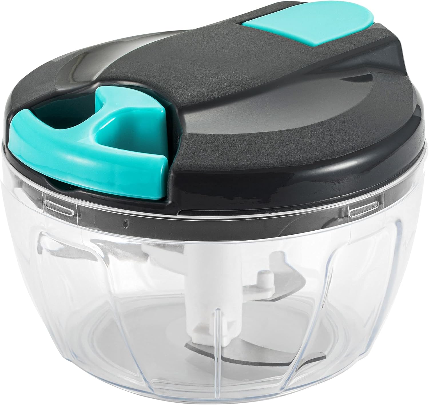 Sifenma Multi-Function Manual Food Processors & Chopper with Cover and Handle, Vegetable Chopper Shredder,Suitable for Onions Gingers Peppers Fruits Mincing,Wonderful for Kitchen（Blue）