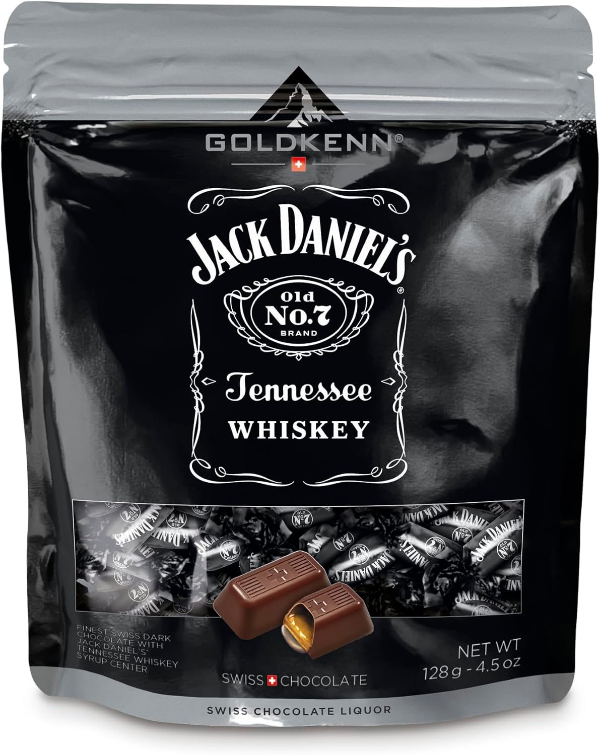 Jack Daniel's Tennessee Whiskey Chocolates, Individually Wrapped, Liqueur Chocolate