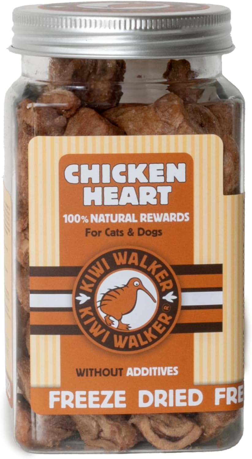 KIWI WALKER Freeze Dried Dog Treat (1 Pack, Chicken Heart)
