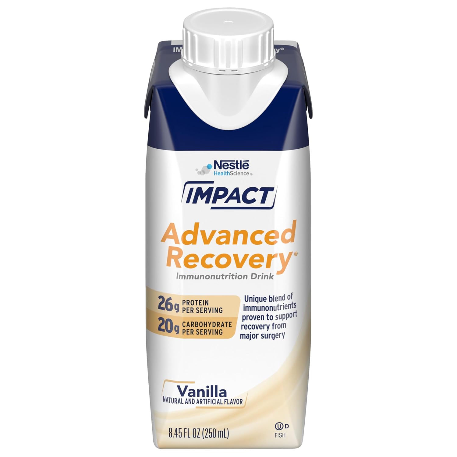 IMPACT Advanced Recovery Drink, Vanilla, 8.45 Fl Oz, Pack of 10