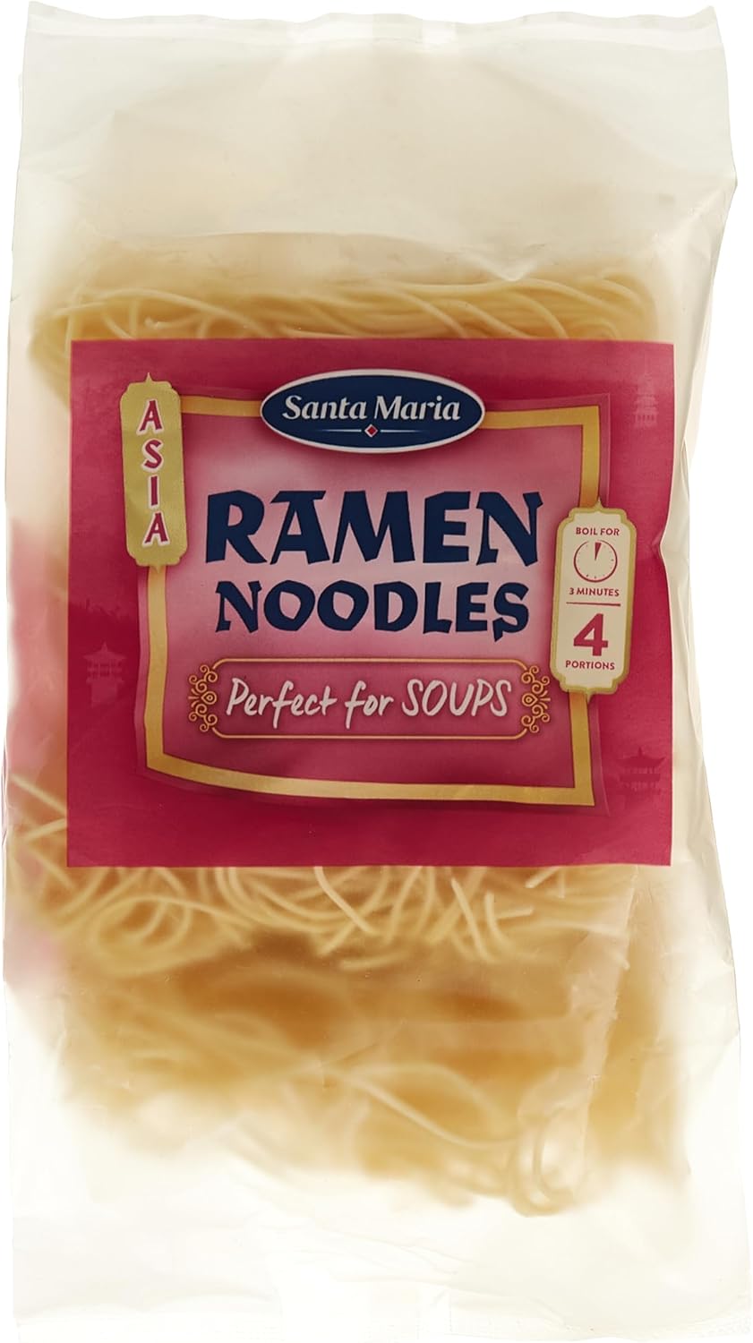 Santa Maria Ramen Noodles Perfect for Soups, 4 Portions, 200 g