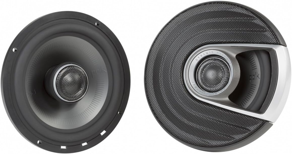 Polk Audio MM652 Mobile Monitor Series 6.5" Coaxial Speaker - Ultra-Marine Certified 2-Way Boat & Car Audio Speaker, 40-40kHz Frequency Response, Titanium-Plated Woofer Cone & Terylene Dome Tweeter