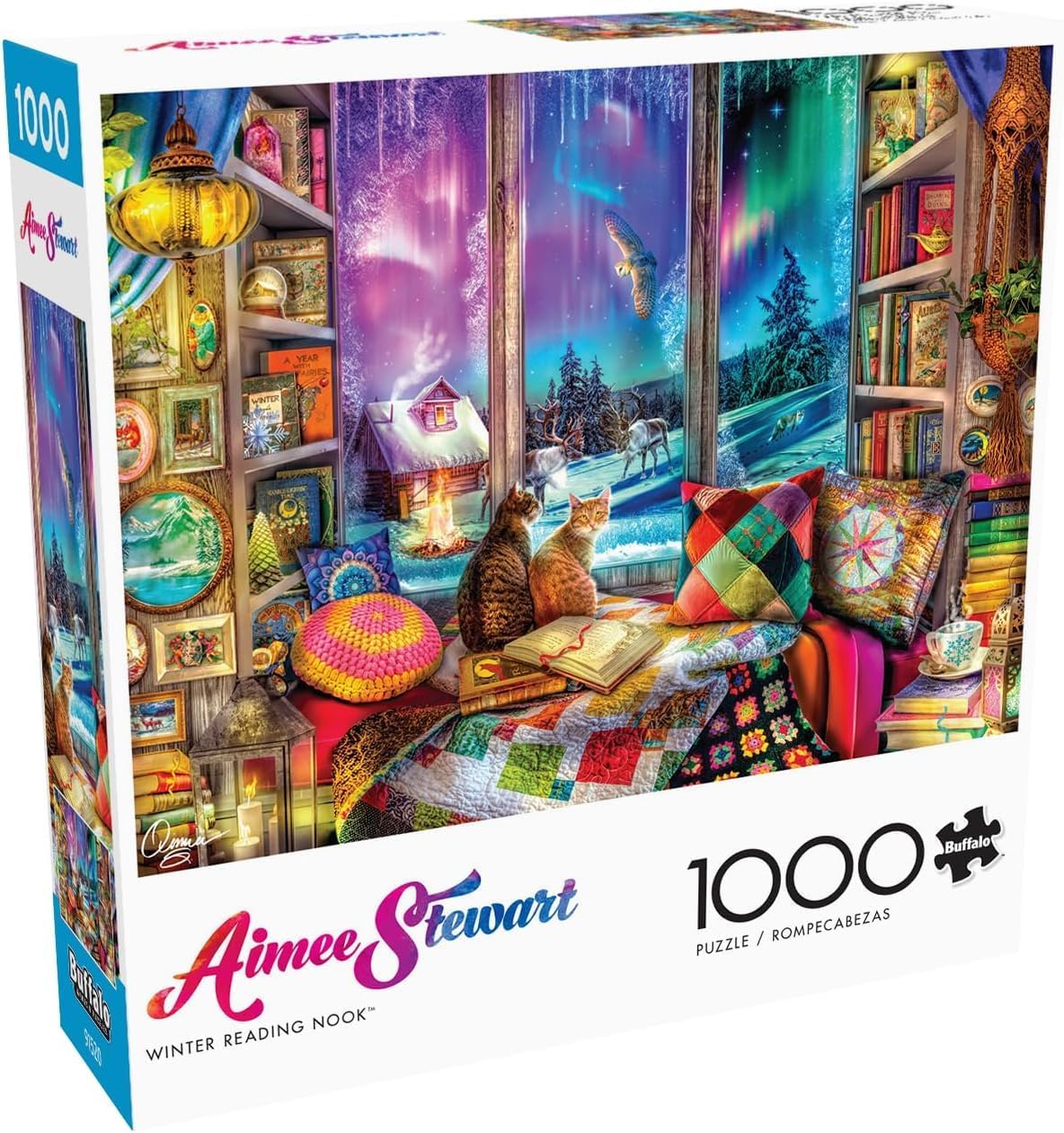 Buffalo Games - Aimee Stewart - Winter Reading Nook - 1000 Piece Jigsaw Puzzle for Adults -Challenging Puzzle Perfect for Game Nights - Finished Size is 26.75 x 19.75