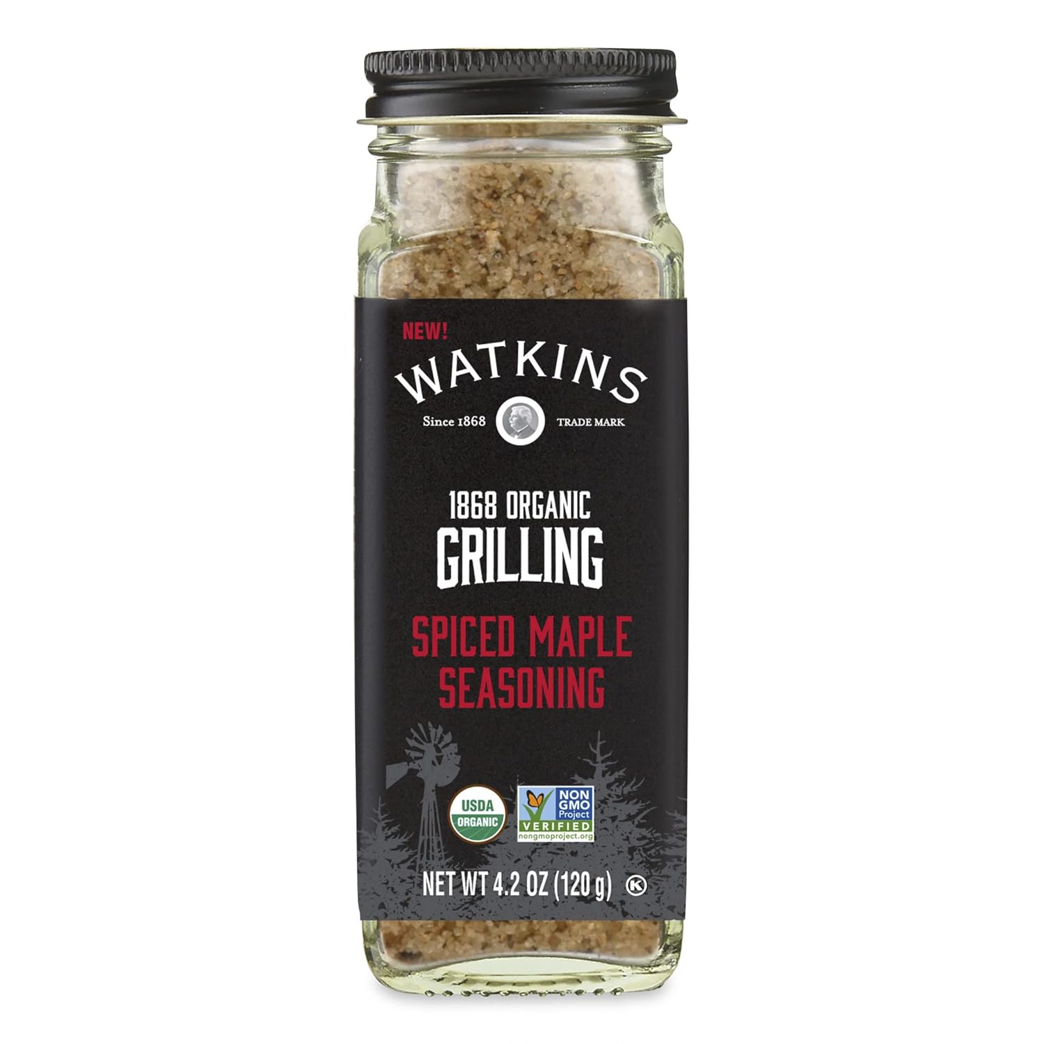 Watkins 1868 Organic Grilling Spiced Maple Seasoning, 4.2 oz (Pack of 1)