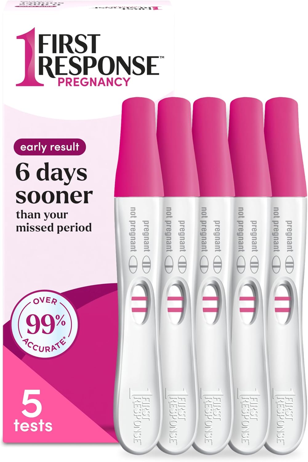 First Response Early Result Pregnancy Test, 5 Count Pack of 1