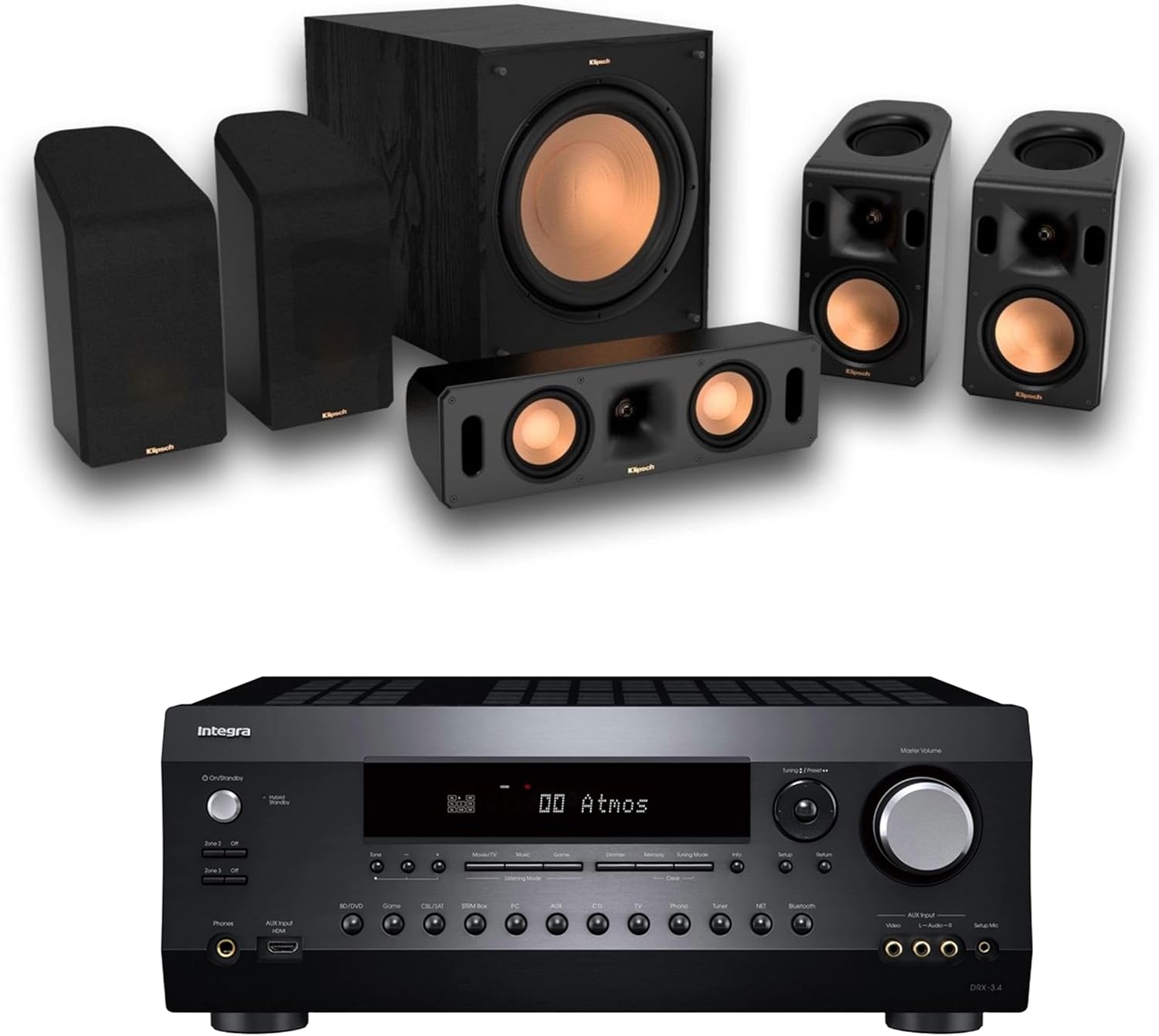 Klipsch Reference Cinema Dolby Atmos 5.1.4 System (Cinema System + Receiver)