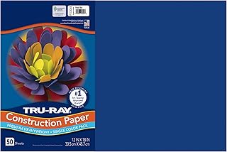 Tru-Ray® Construction Paper, 50% Recycled, 12" x 18", Royal Blue, Pack Of 50