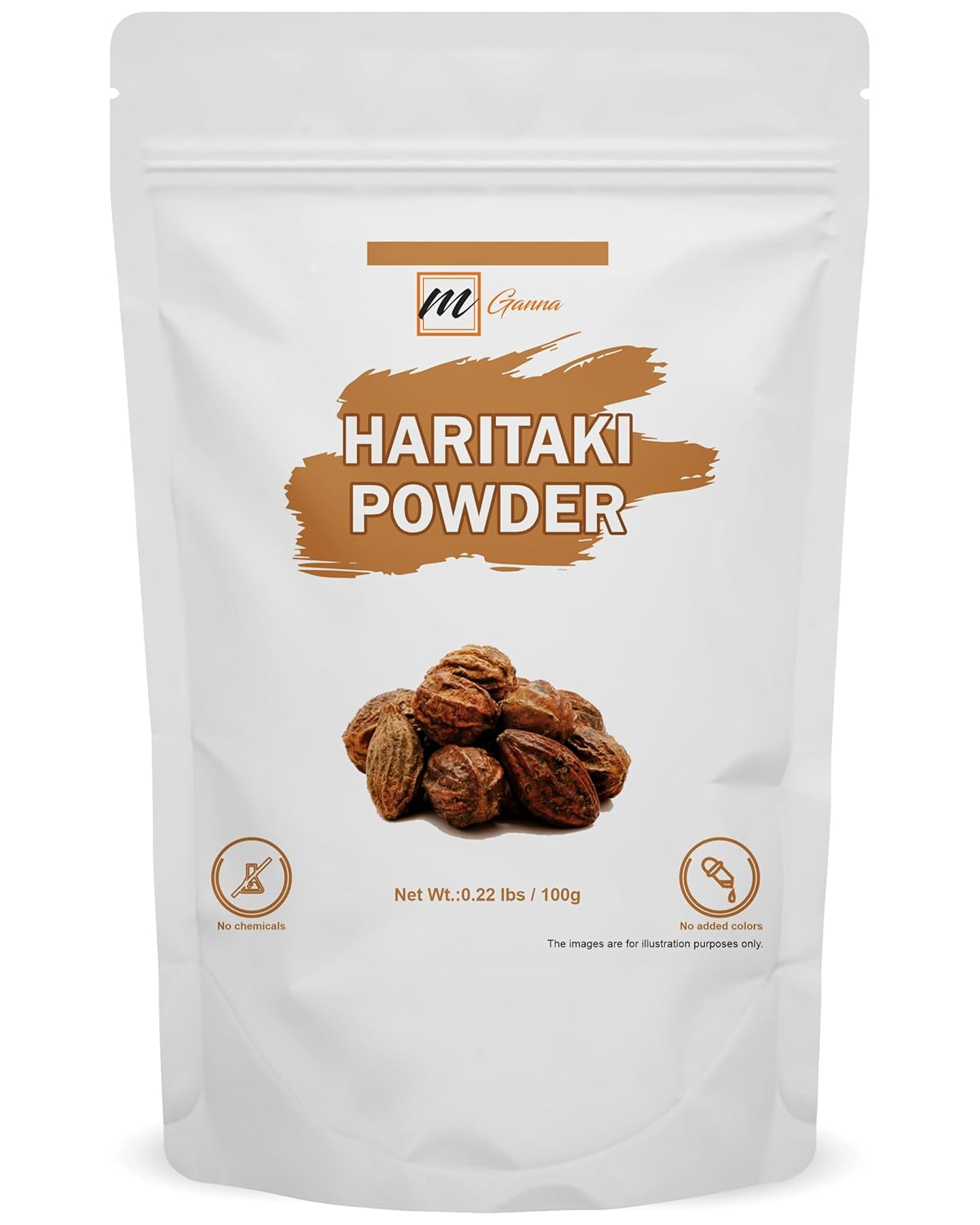 100% Natural Haritaki/Terminalia Chebula Powder for Health and Skin Care 0.22 LBS / 100 GMS