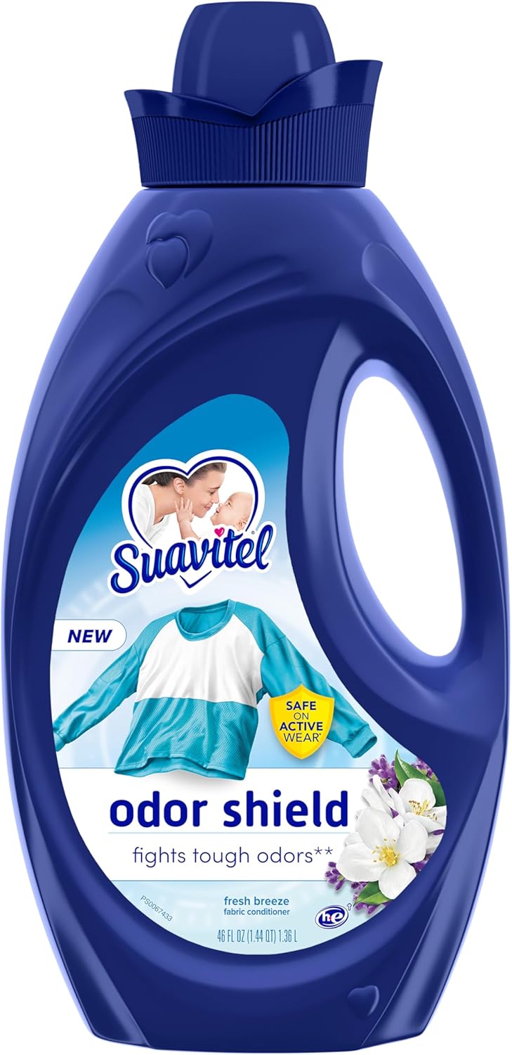 SUAVITEL ODOR SHIELD FABRIC SOFTENER FRESH BREEZE 46OZ