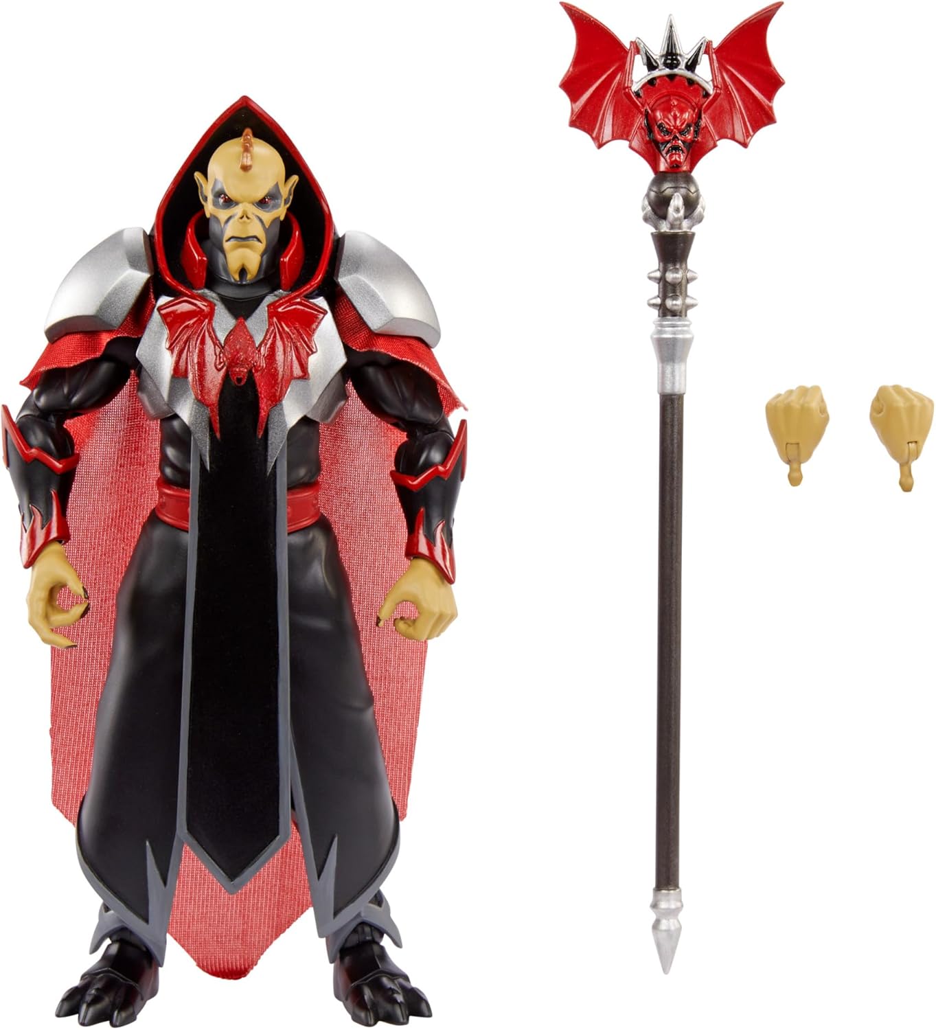 Masters of the Universe Masterverse Revolution Emperor Hordak Action Figure, 30 Articulations, Soft Goods Cape & Swap Hands, 7-inch MOTU Toy, HYC53