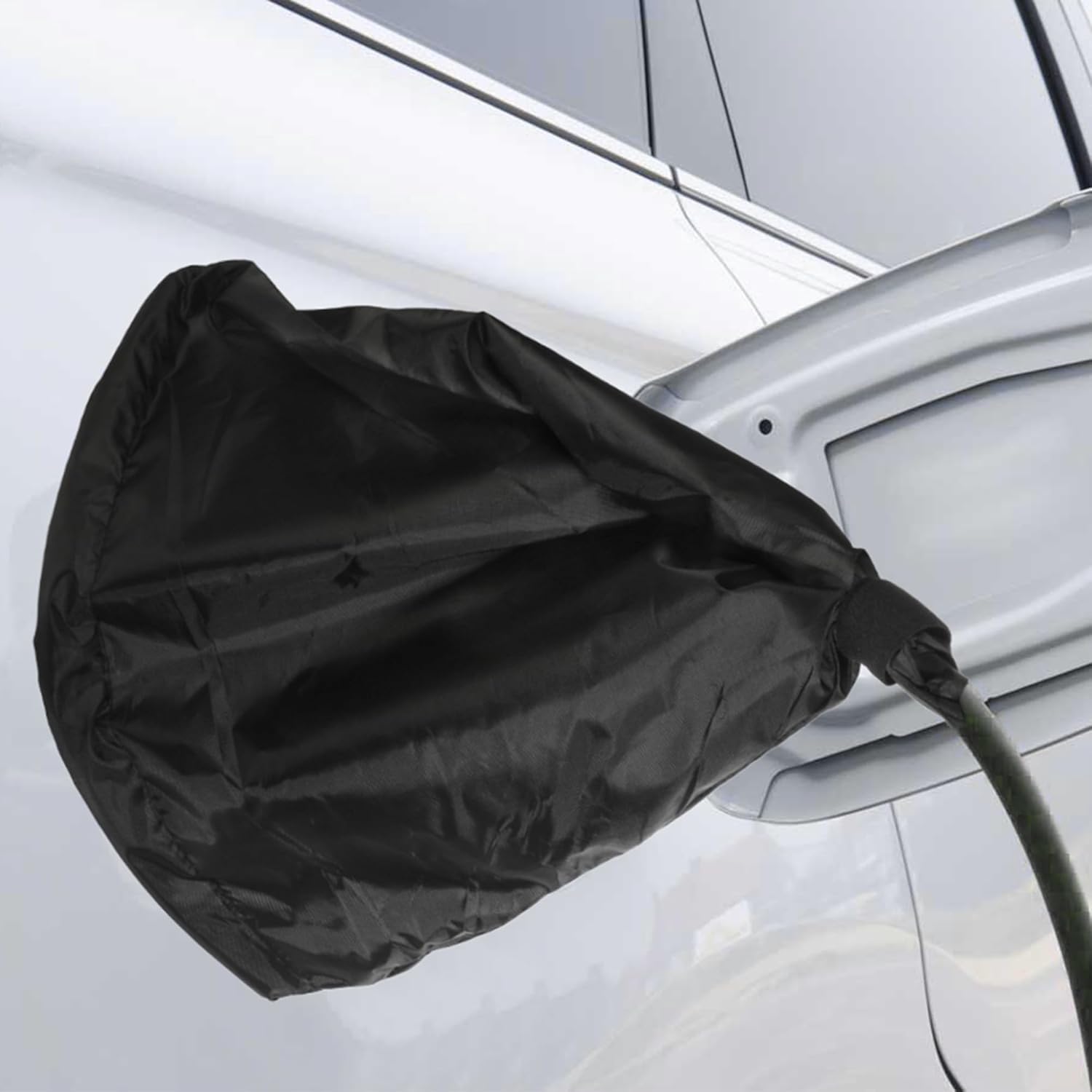 Flaconi Car Charging Port Rain Cover,Ev Charger Cover,Ev Charger Protective Case,Ev Charger Cover for Outdoor,Suitable for Most Electric Vehicle Charging Ports (Black)