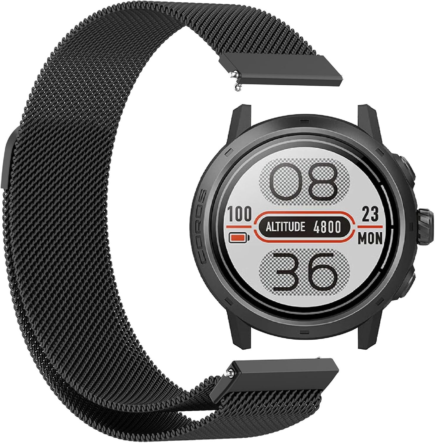 GIOPUEY Magnetic Strap Compatible with COROS Apex 2 Pro, Braided Stainless Steel Strap Replacement [Wear-resistant]