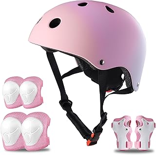 SAITI Kids Bike Helmet, Toddler Bike Helmet for Ages 3-14 Boys Girls Protective Gear Adjustable Kids Helmet for Multi-Sports Skateboard Bicycle Riding Scooter Skating Roller