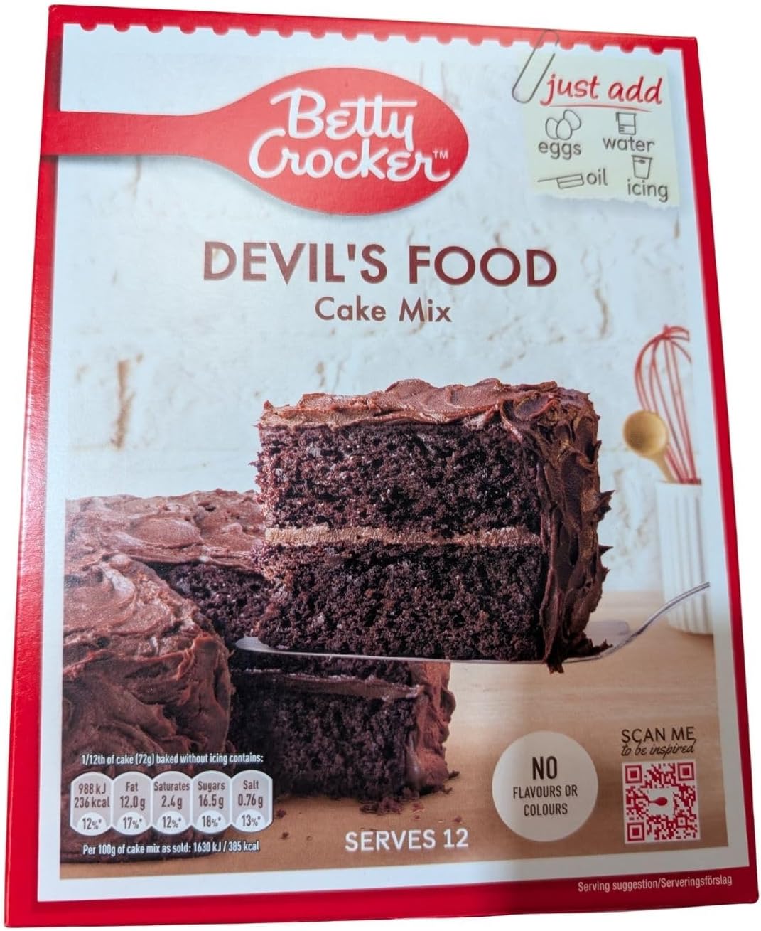 Betty Crocker Devil's Food Cake Mix, 425g