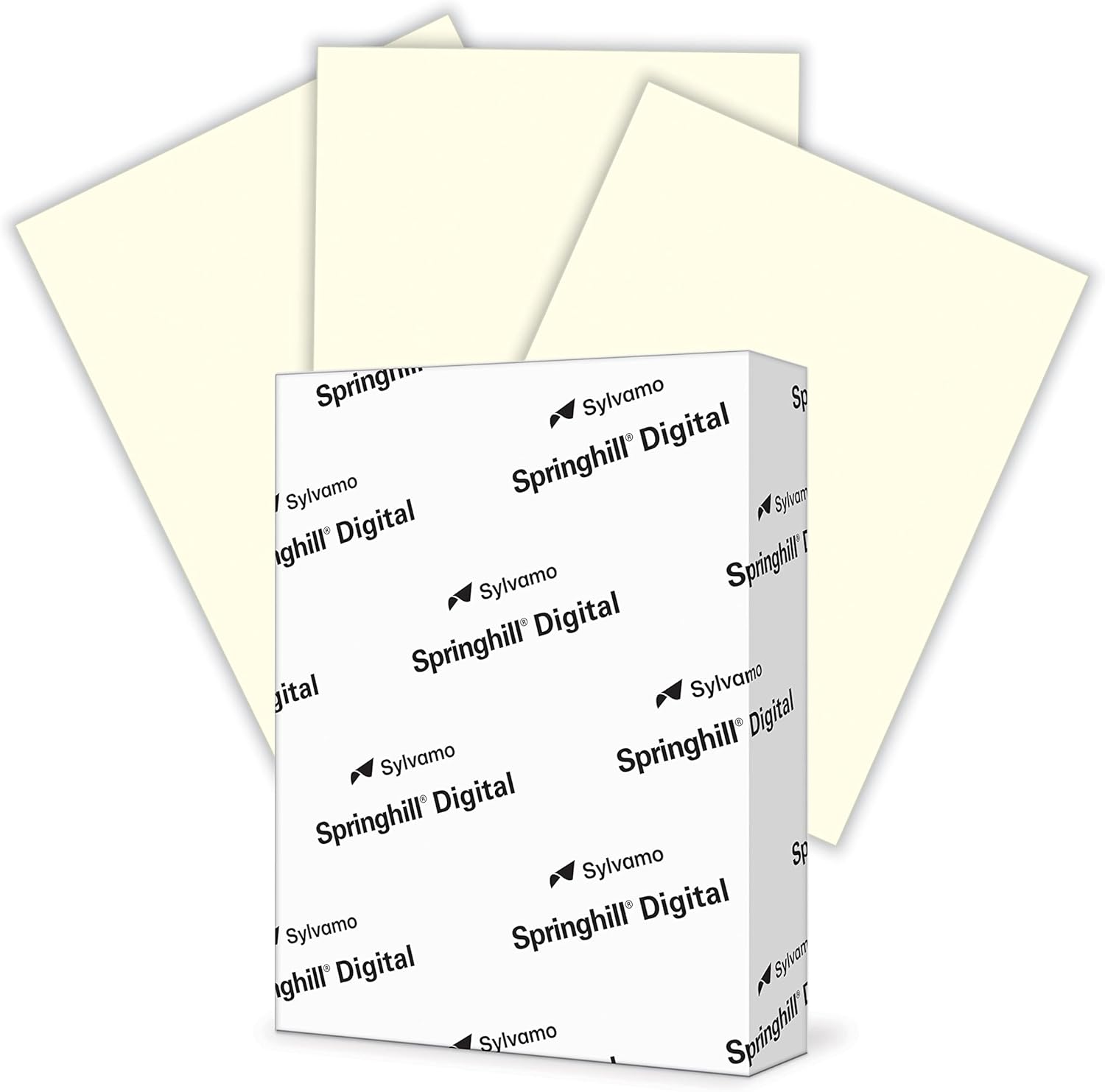 Springhill 8.5” x 11” Cream Colored Cardstock Paper, 250 Sheets (1 Ream) – Premium Lightweight Cardstock, Vellum Printer Paper with Textured Finish – 097000R, Letter (8.5x11)