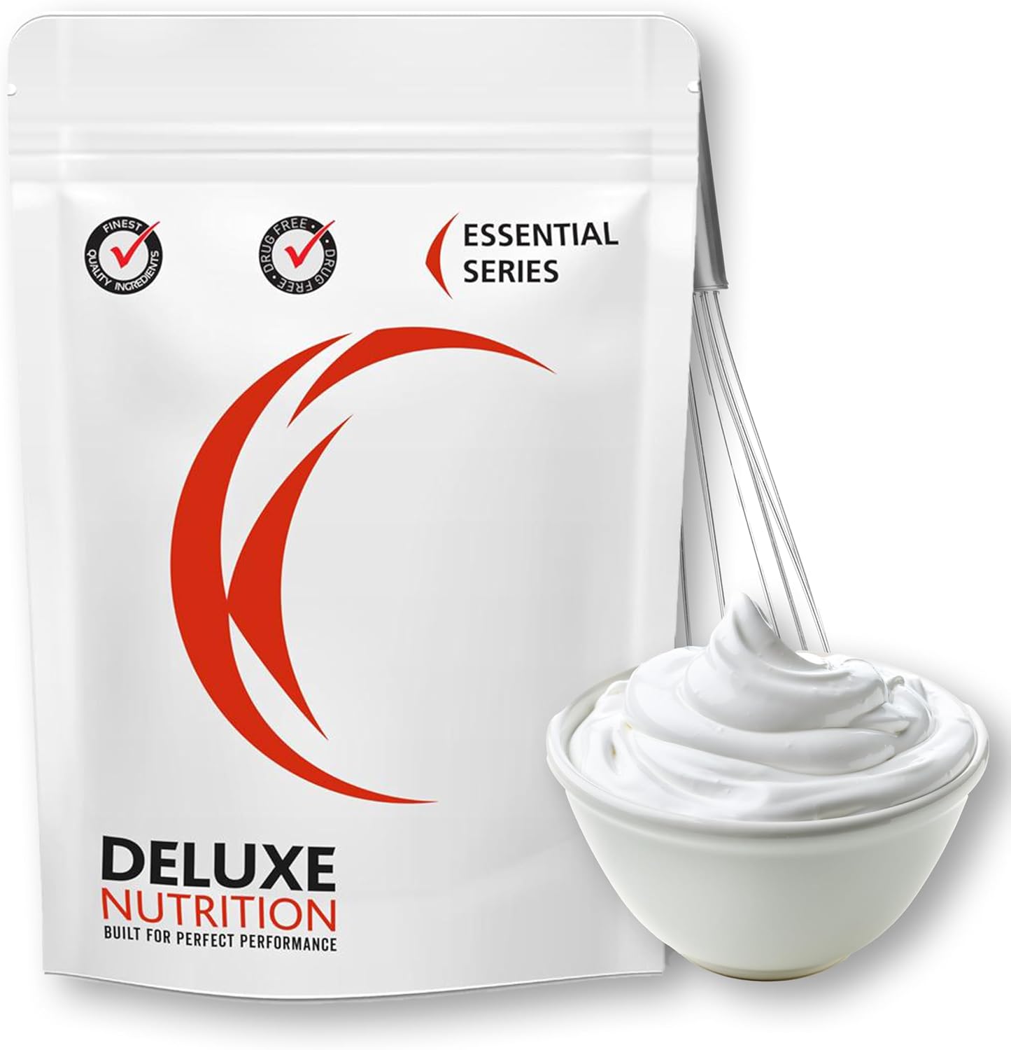 Egg White Powder For Baking Unflavoured 1kg Contains 250 Egg Whites | Deluxe Nutrition