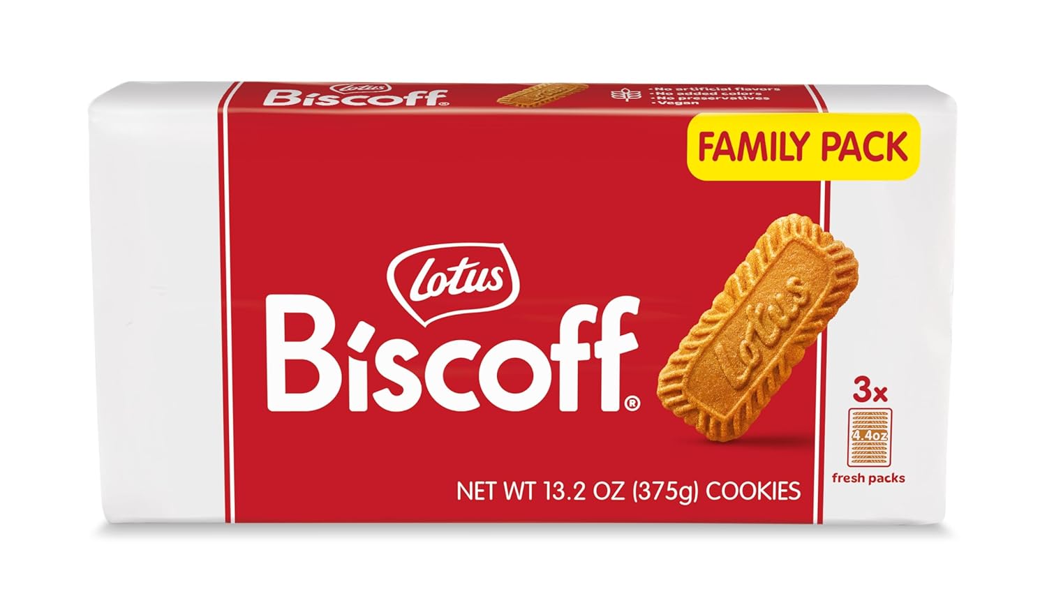 Lotus Biscoff Cookies- Caramelized Biscuit Cookies - 13.23 Ounce – non GMO Project Verified + Vegan