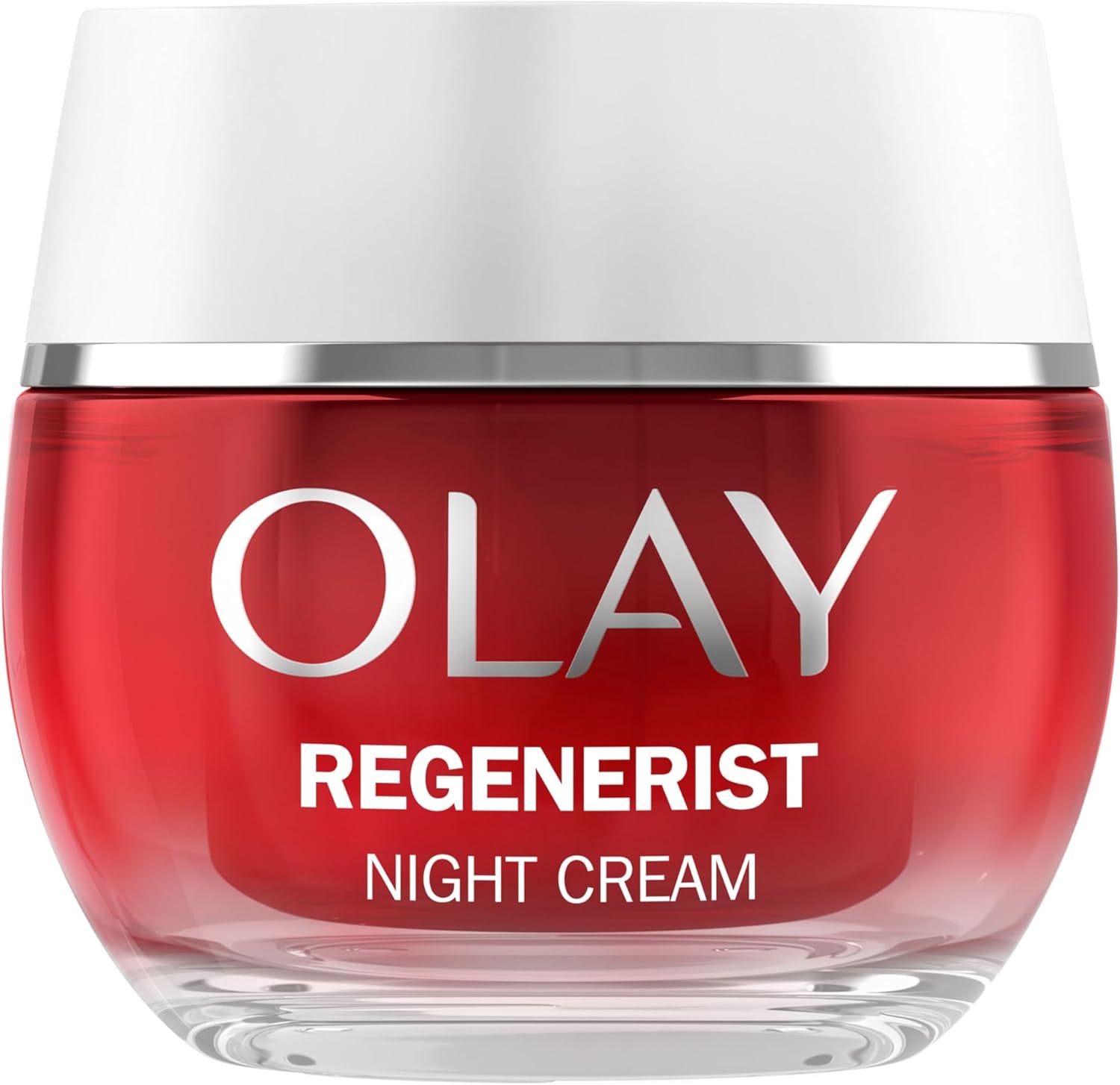 Olay Regenerist Night Face Cream, Anti-Wrinkle + Active Firming Skincare Moisturiser with Anti-ageing Niacinamide and Peptides, Firms, Restores and Hydrates, Fragrance Free 50ml