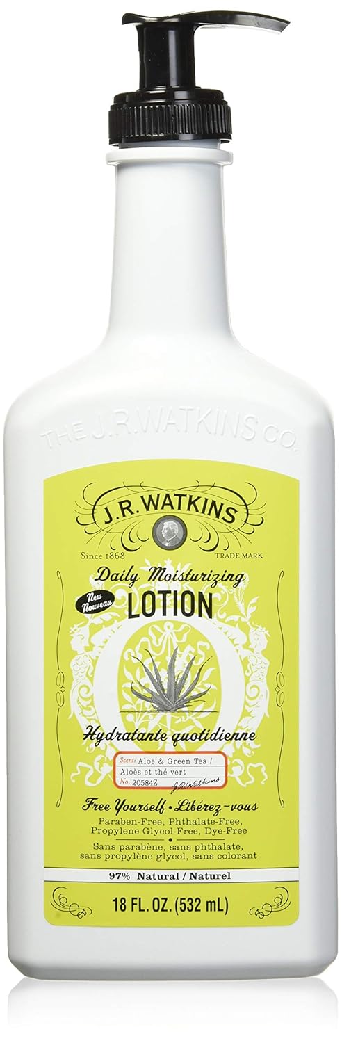 Atkins Jr Watkins Aloe and Green Tea Daily Moisturizing Lotion, 18 Ounce