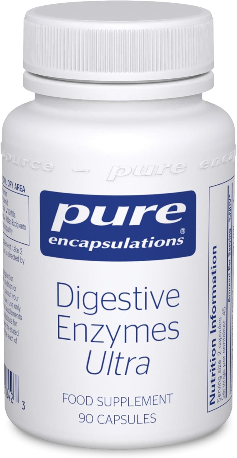 Pure Encapsulations - Digestive Enzymes Ultra - Broad Spectrum Vegetarian Digestive Enzymes - 90 Capsules