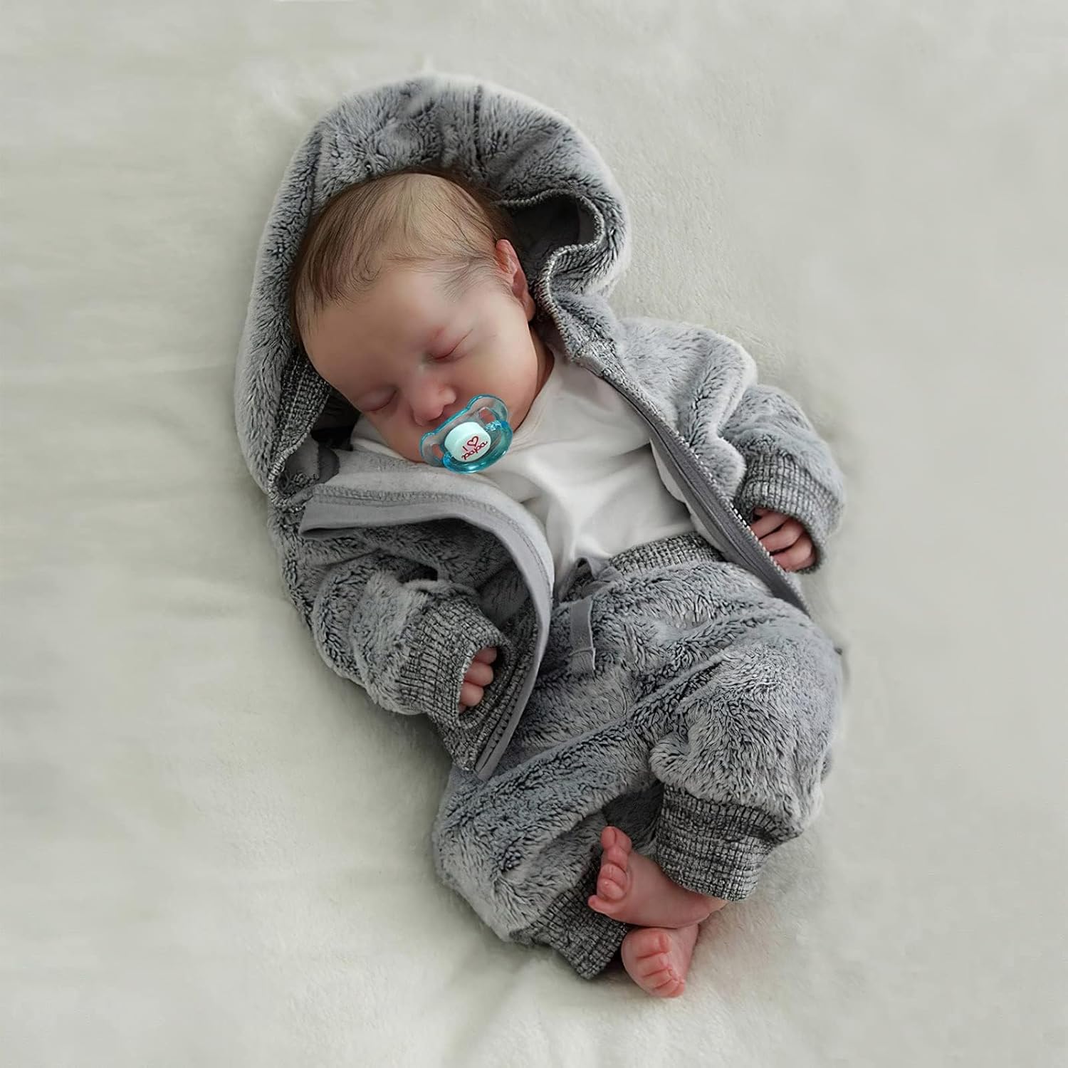 BABESIDE Lifelike Reborn Baby Dolls Boys - 17-Inch Real Baby Feeling Realistic-Newborn Baby Dolls Full Body Vinyl Real Life Baby Dolls with Toy & Gift Box for Kids