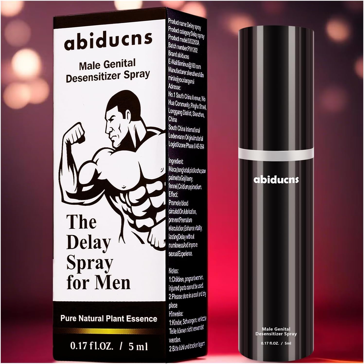 Delay Spray for Men,Delay Without Losing Pleasure,Last Longer in Bed,2nd Gen,0.17FL.OZ./5ML
