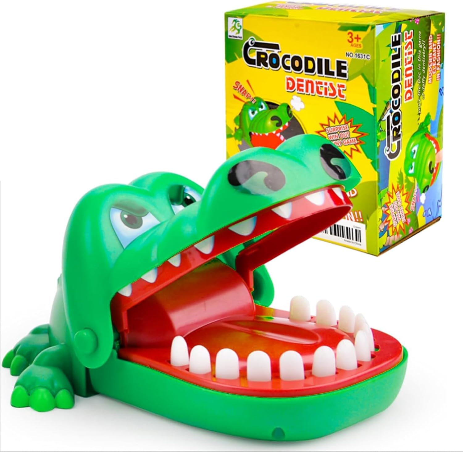 WanderGo Crocodile Dentist Game, Classic Crocodile Toy, Crocodile Teeth Game, Crocodile Biting Finger Dentist Toys for Funny Interactive Toy, Children Kids Action Skill Game, Party Favors