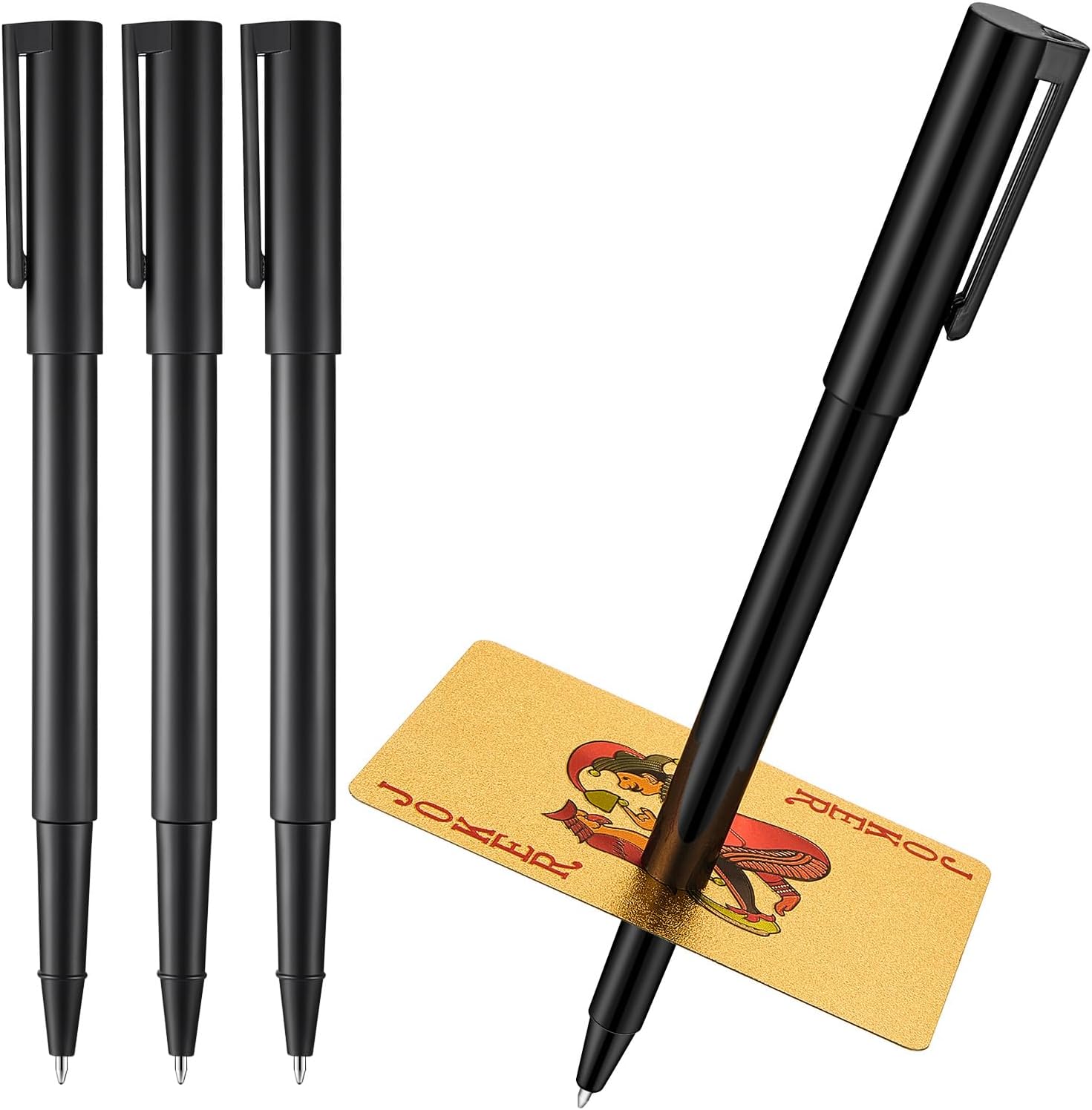 Sumind 3 Pcs Mystery Trick Pen Penetrating Pen Magic Props Through Effect Trick Toy Classic Magic Kits and Accessories for Teens and Adults