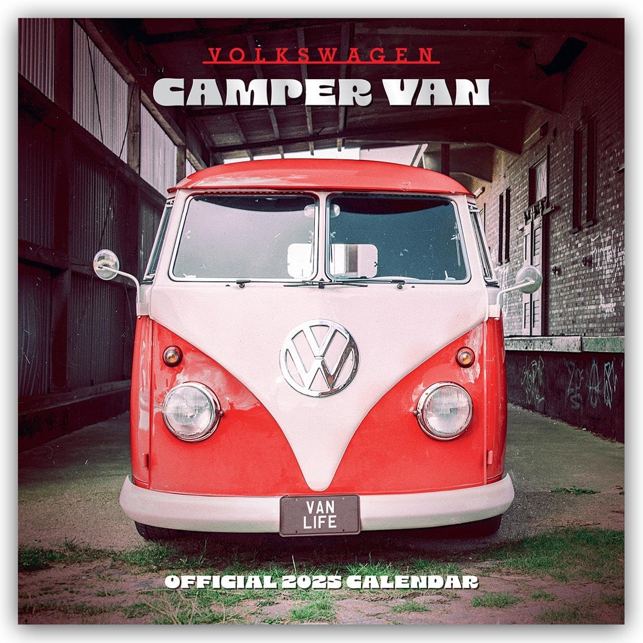2025 Calendar VW Campervans Month to View Volkswagen Square Calendar Official Product