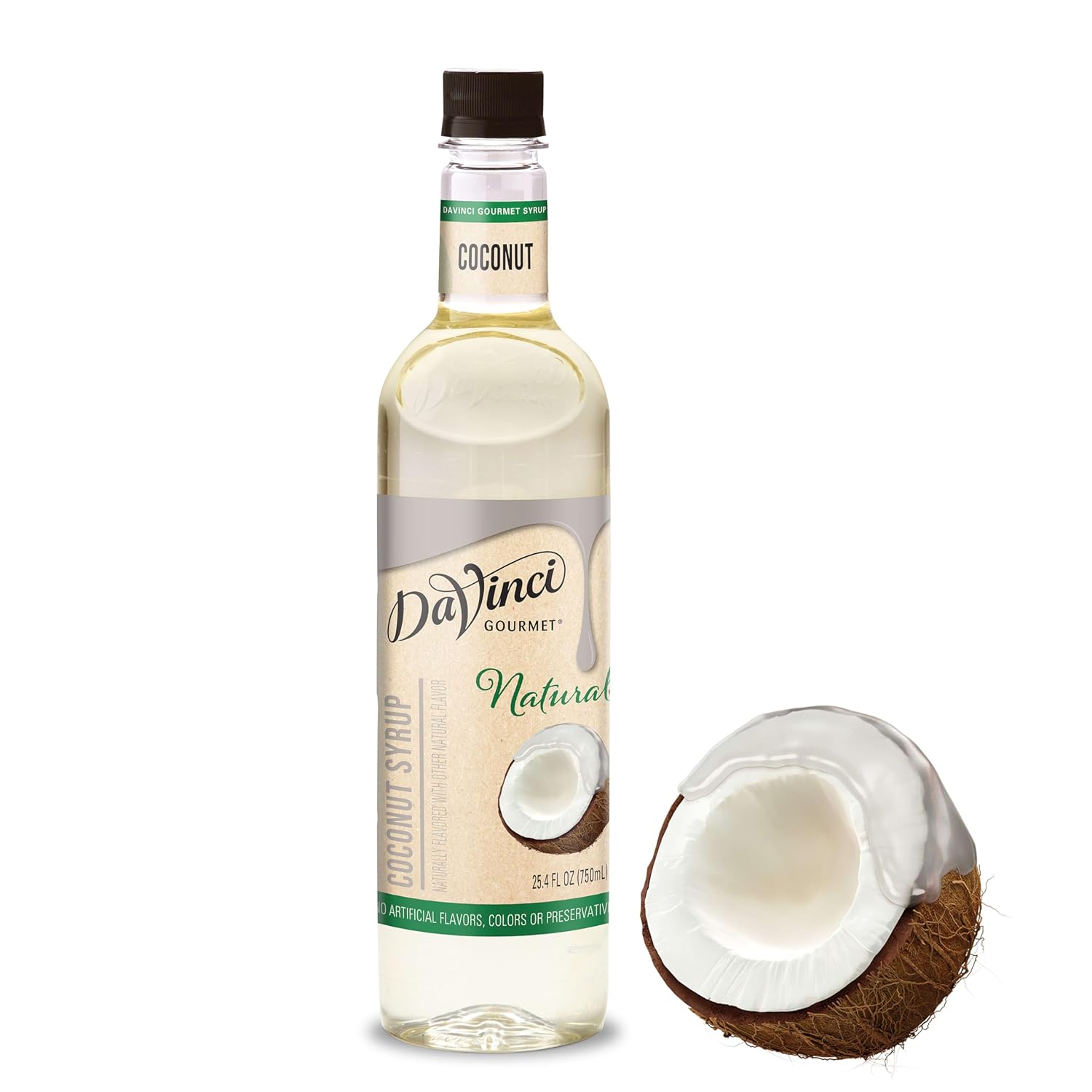 DaVinci Gourmet Naturals Coconut Syrup, 25.4 Fluid Ounces (Pack of 1)