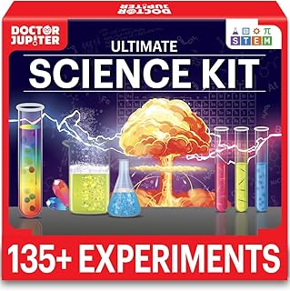 Doctor Jupiter Science Kit for Kids Ages 8-9-10-11-12-13-14| Birthday Gift Ideas for Boys & Girls 8+ Years Old | STEM Toy with 135+ Experiments| Learning & Educational Kits