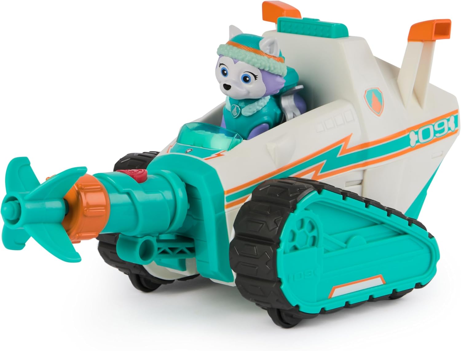 Paw Patrol Everest Deluxe Snowmobile, with Projectile Launcher, Snowboard and Collectible Action Figures, Kids’ Toys for Boys & Girls Ages 3+