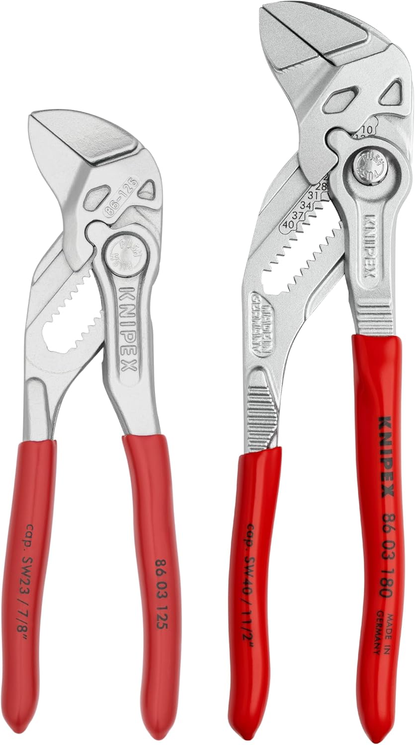 Knipex Tools 9K 00 80 121 US Small Pliers Wrench Tool Set (2 Piece)