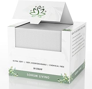 Disposable Face Towels, Face Wipes for Cleansing, Makeup Remover, Facial Towelettes, Set of 50