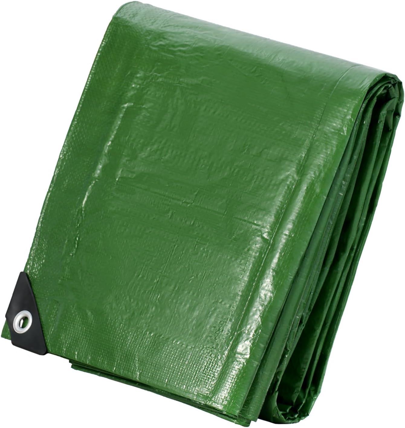 Velway Tarpaulin Waterproof Heavy Duty - 2m x 3m 100gsm Tarp Cover With Reinforced Eyelets UV Protection Plastic Sheeting Ideal for Multipurpose Indoor Outdoor Protection Green