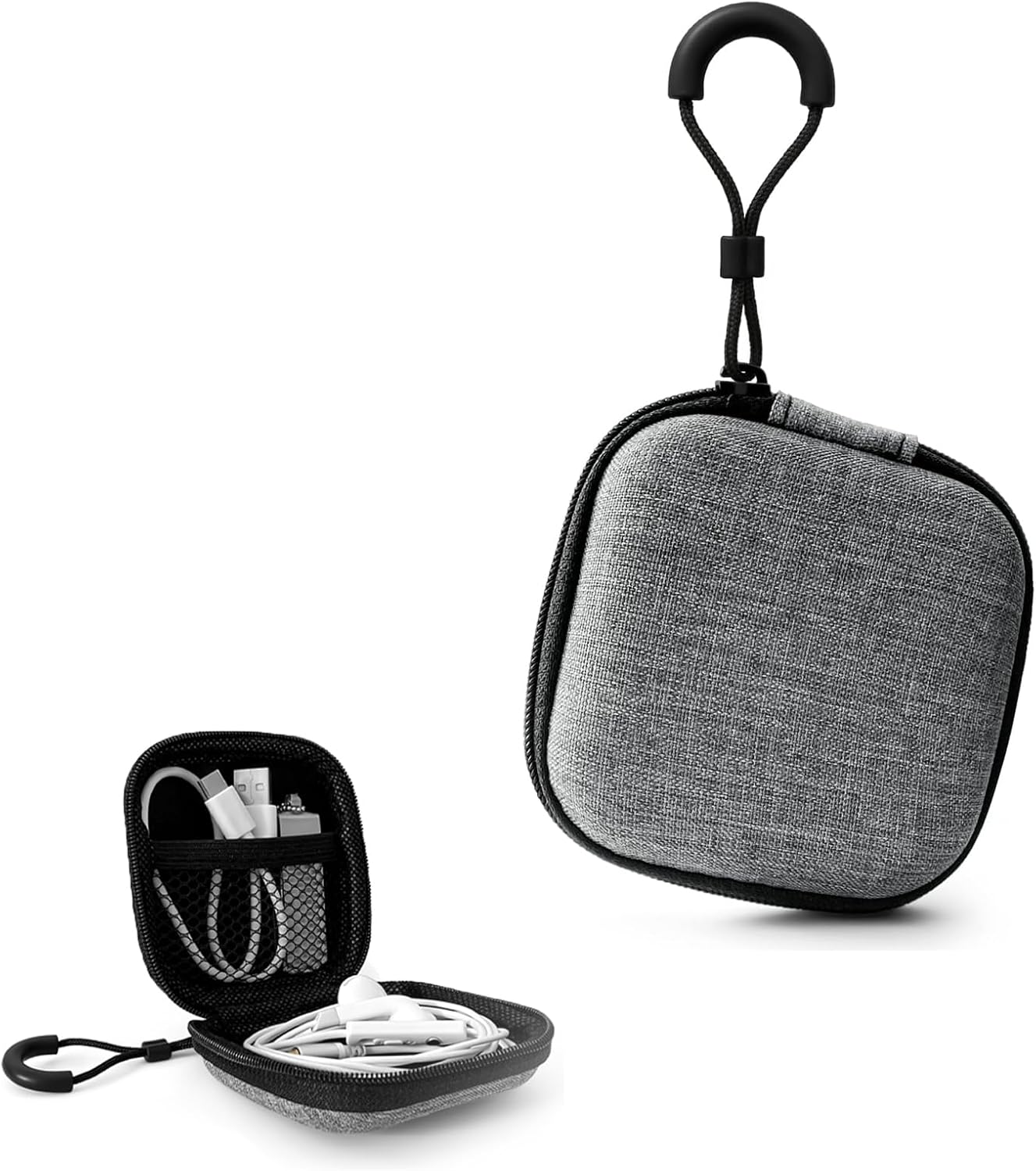 SHENLONG 1 Pcs EVA Portable Storage Earphone Cases,Multi-functional Headphone Storage Portable Storage Cases,Portable Travel EVA Zip Shell Carrying Earbud Storage Pouches with for Put Headset